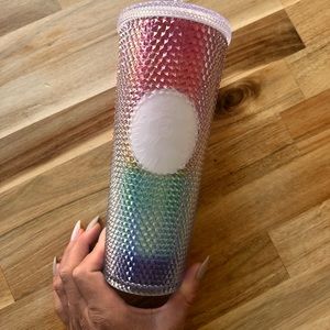 Starbucks rainbow studded cup
